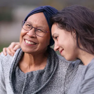 A Daughter Her Senior Mother Who is Battling Cancer
