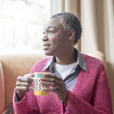 Mature Woman at Window