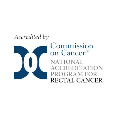 Commission on Cancer - Accreditation Rectal Cancer Logo