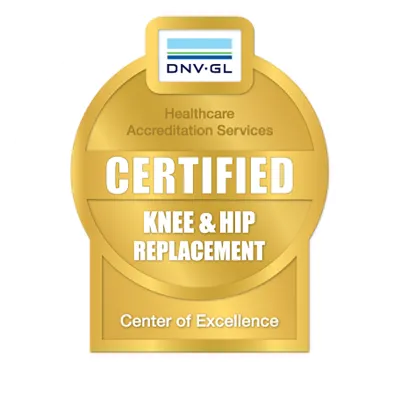 AdventHealth is a certified center of excellence for knee and hip replacement by DNV-GL