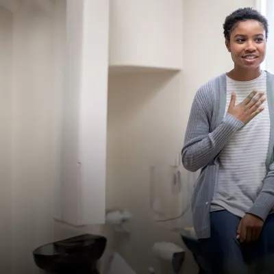 Woman Talksing with a Provider