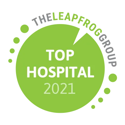 Leapfrog Top Hospital 2021 logo.