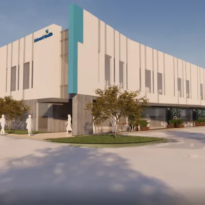 Rendering of AdventHealth Care Pavilion Westchase.