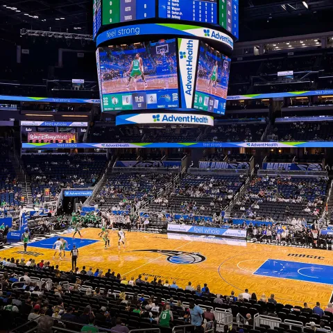 Orlando Magic preseason game at the Amway Center