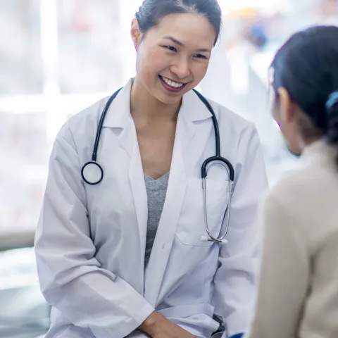 Friendly female doctor