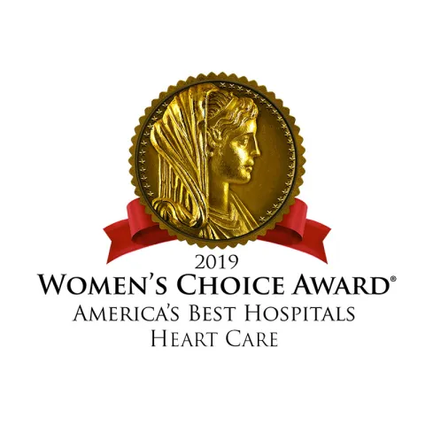 Women's Choice Award® America's Best Hospitals for Patient Safety logo.
