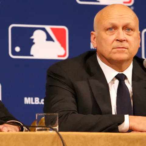 Baseball player, Cal Ripken Jr., at an MLB interview