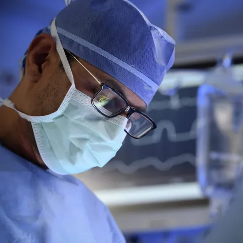Doctor With Mask in Surgery Room