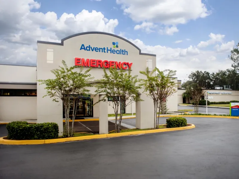 Outside view of AdventHealth Dade City Emergency Room.