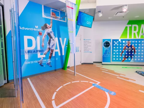 A Training Room at the Orlando Magic AdventHealth Training Center