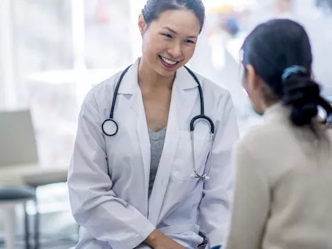 Friendly female doctor