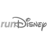 runDisney Logo in all grey.